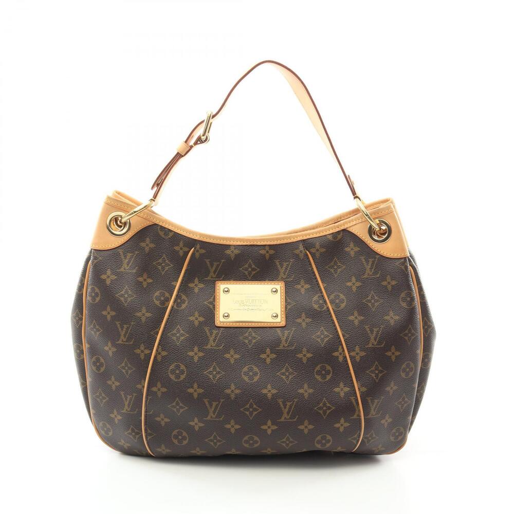 Louis Vuitton Galliera Shoulder Bag Canvas Leather Monogram Brown